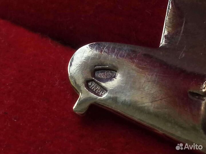 Знак, значок серебро 925. Зенит. Футбольный клуб