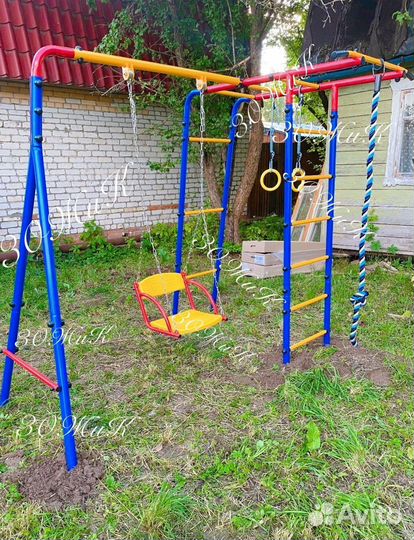 Качели уличные новые. Шведская стенка