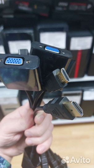 Переходник hdmi vga конвертер FullHD