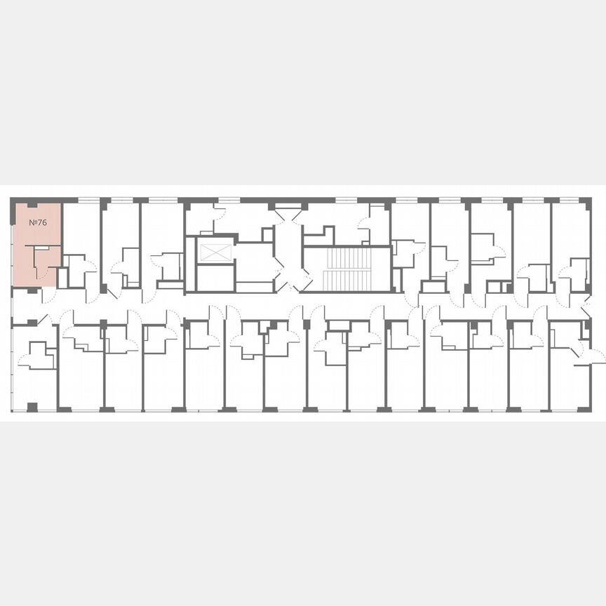 1-к. апартаменты, 17,5 м², 2/13 эт.