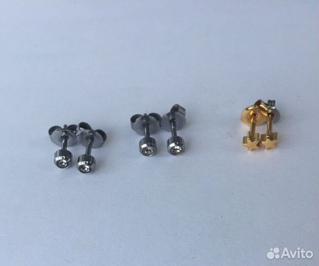 Серьги из медицинской стали для пистолета Studex