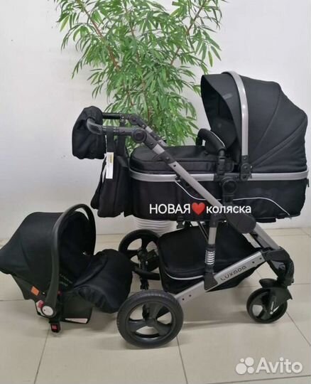 Коляска трансформер 3 в 1 «LuxMom» (новая)
