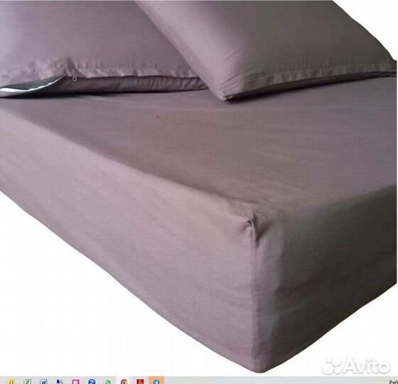 Простыня натяжная на резинке 160х200 Виноград