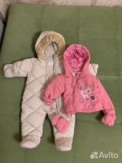 Одежда для девочки пакетом 0-9 мес.осень/зима