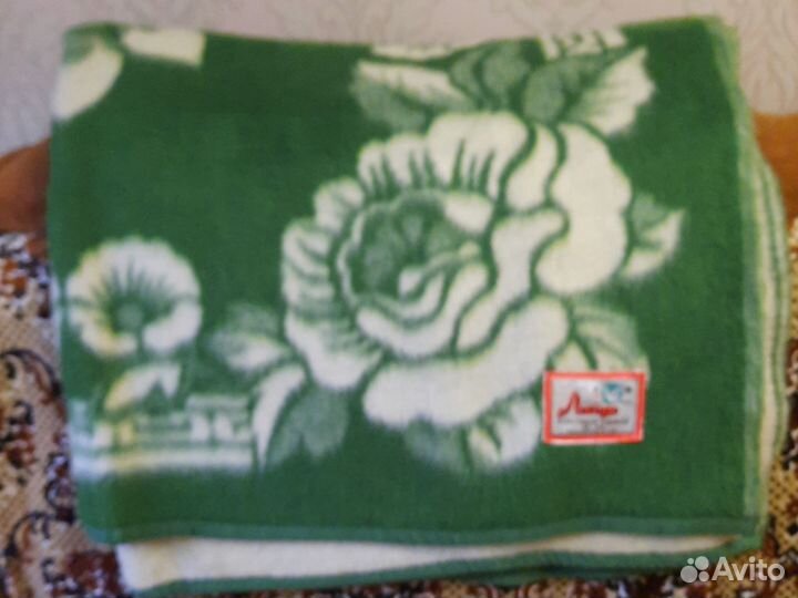 Одеяло шерстяное СССР новое