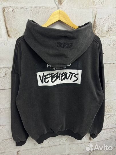 Худи vetements hello (коллекция 2024)