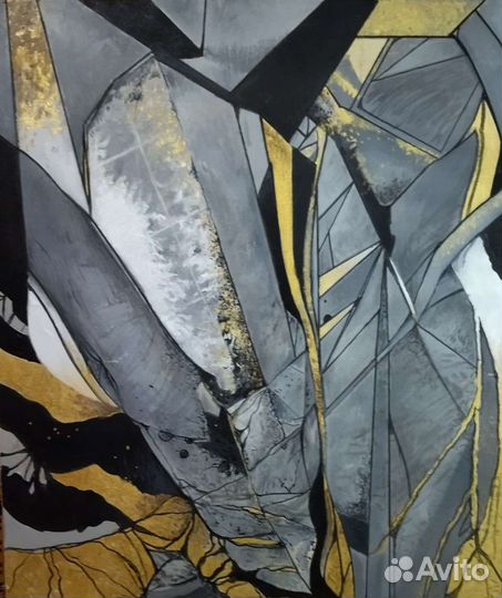 Большая интерьерная картина - масло, холст