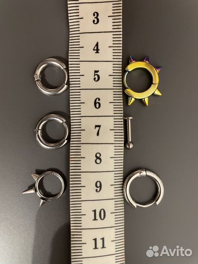 Пирсинг Серьги Хирургическая сталь