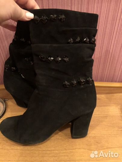 Сапоги женские натуральная замша 38 размер