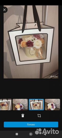 Букет из мыльных роз цветы