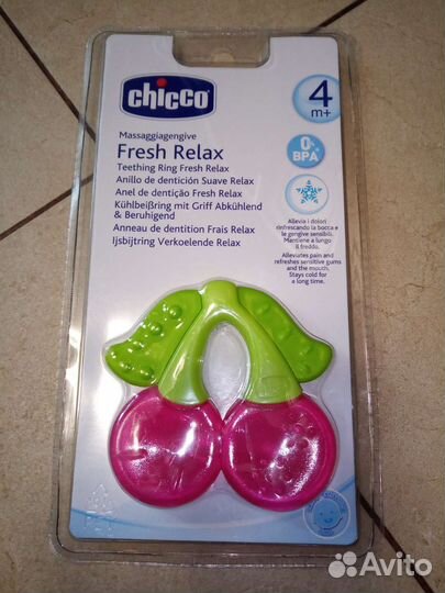 Новое прорезыватель Chicco и набор кубиков