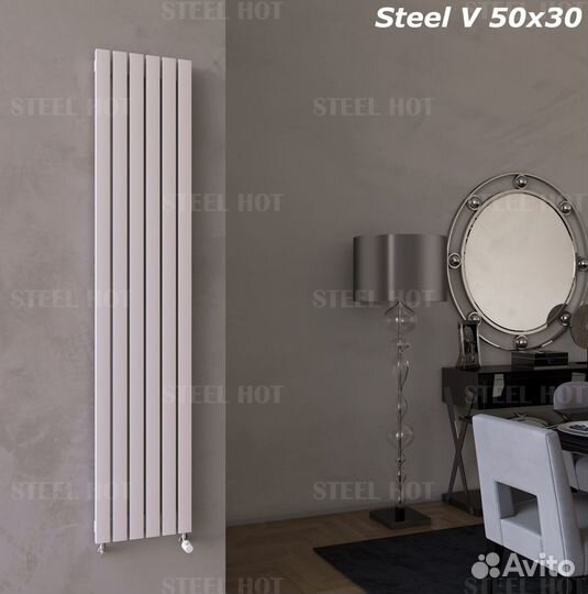 Вертикальный радиатор Steel-Hot от производителя