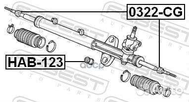 Тяга рулевая перед прав/лев 0322CG Febest