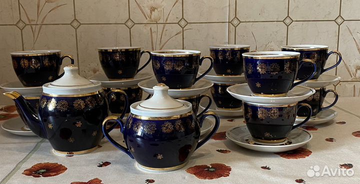 Чайный сервиз новый на 12 персон