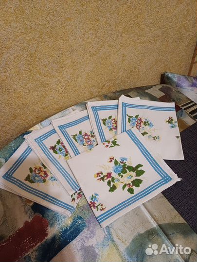 Льняные салфетки 6 шт