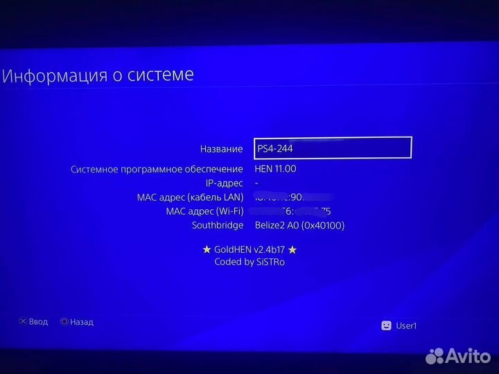 Ps4 прошитая HEN + 2 геймпад + любые игры