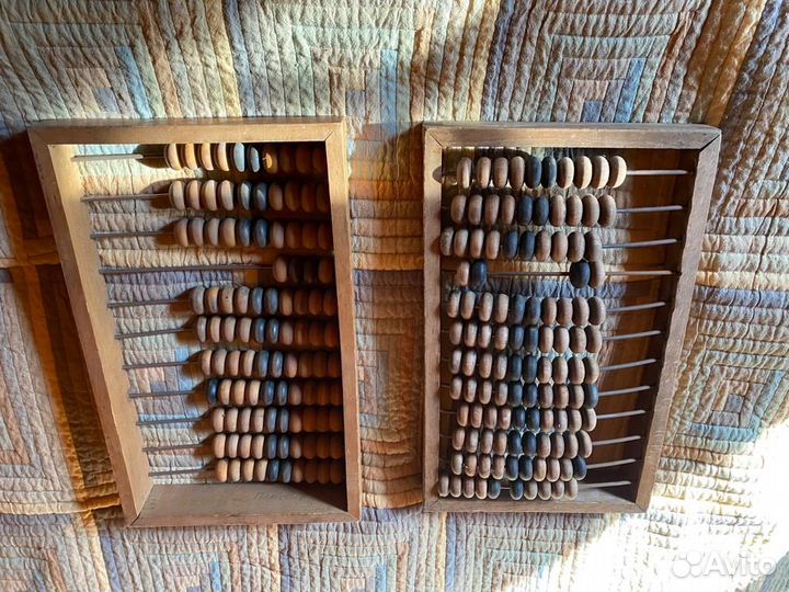 Счеты старинные винтаж деревянные