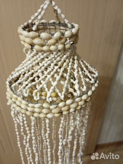 Люстра из ракушек. Ручная работа