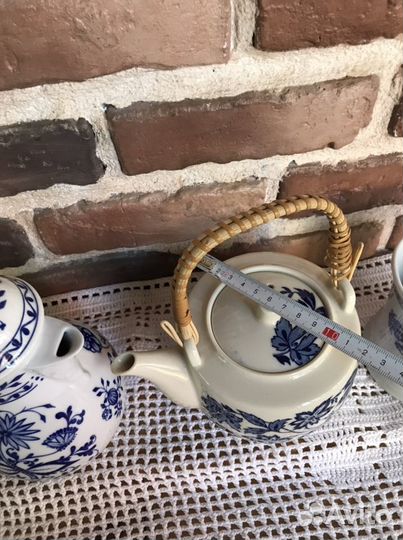 Луковый узор, синий лук поедметы сервировки