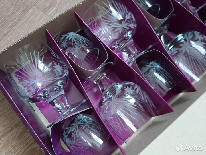 Бокалы и стопки хрусталь (набор 12 штук)