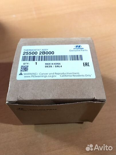 Термостат hyundai solaris/kia