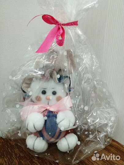 Зайка из флиса