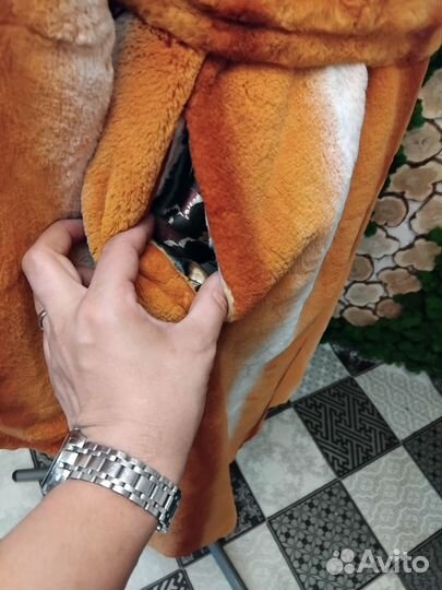 Шуба натуральная с норкой 48-50