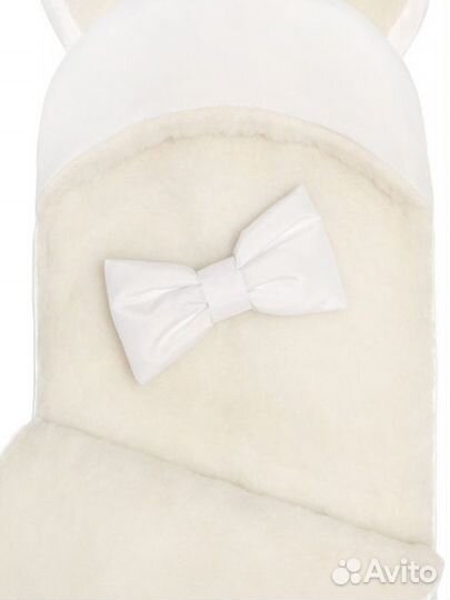 Конверт меховой мишка с ушами