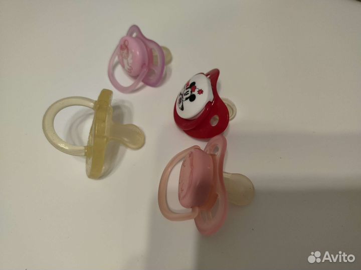 Пустышки Avent, nuk, chicco