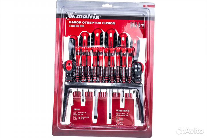 Набор отверток Fusion на полке 18 шт. CrV matrix