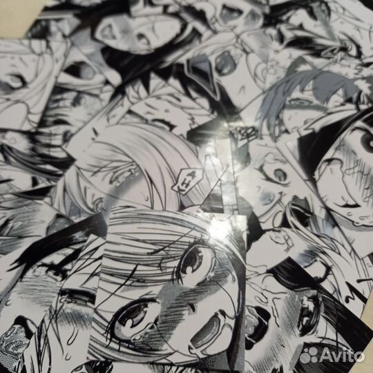 Наклейки Охегао