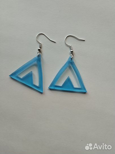 Серьги из эпоксидной смолы ручная работа