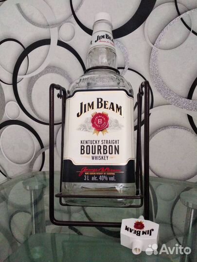 Бутылка из под виски, 3 литра качель