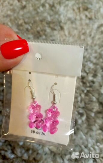 Серьги мишки