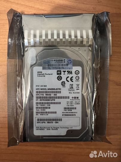 Жесткий диск HP 2Tb SAS 12G 2.5 787653-001