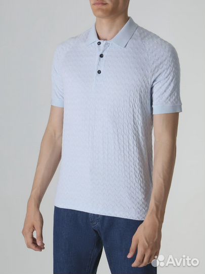 Поло из вискозы Giorgio Armani