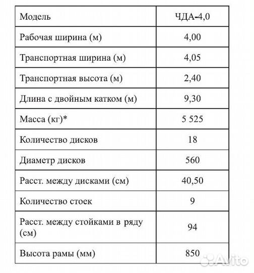 Чизельно-дисковый агрегат чда-4,0