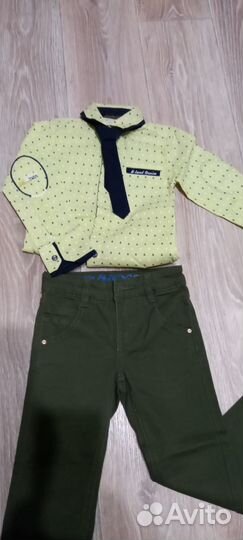 Комплект рубашка+ джинсы р-р 92 и 104