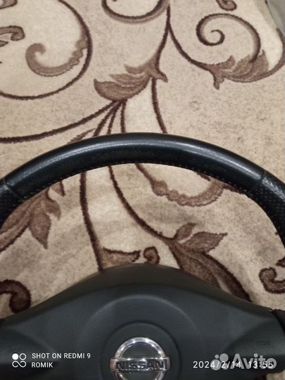 Nissan almera н 16 кожаный руль