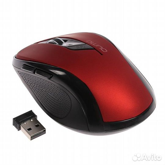 Мышь USB беспроводная qumo Office Line Red M62, RT