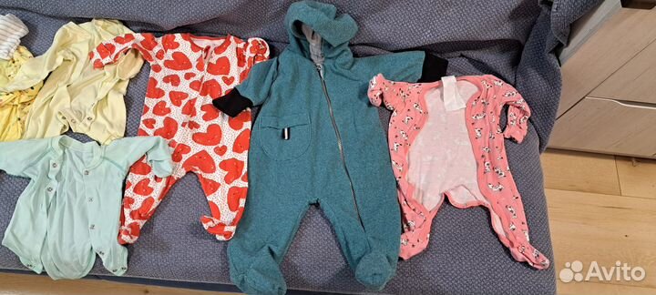 Вещи пакетом для девочки 3-6 месяцев