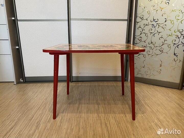 Стол детский хохлома+два стула икеа