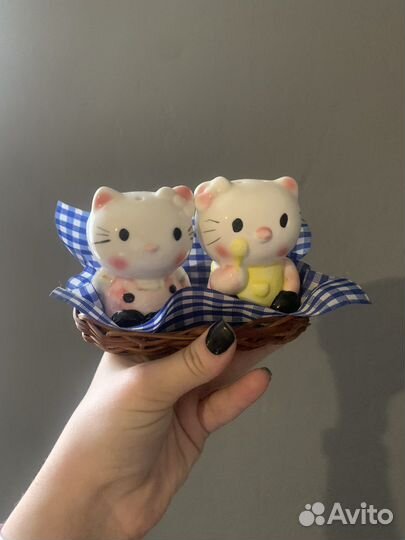 Минаж сахарница солонка Hello Kitty набор