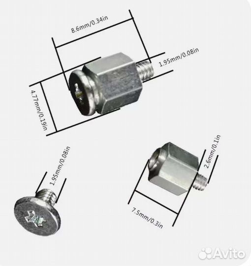 Винт со стойкой для крепления M.2 SSD