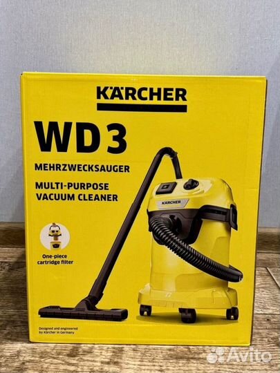Пылесос Karcher WD 3 Новый Premium