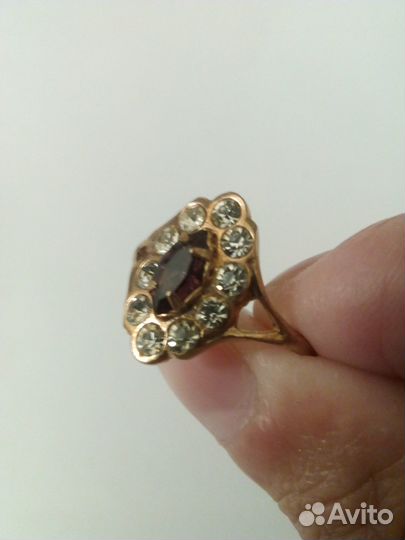 Кольцо винтажное СССР бижутерия