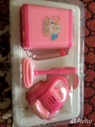 Набор стиральная машина и пылесос на батарейках