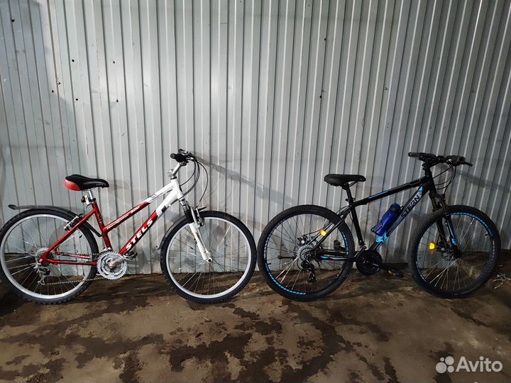Два горный велосипеды