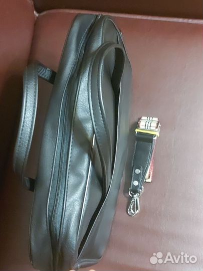 Мужской новый кожаный портфель