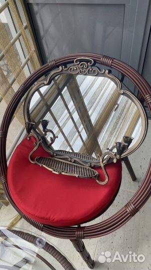 Антикварное Зеркало с подсвечниками